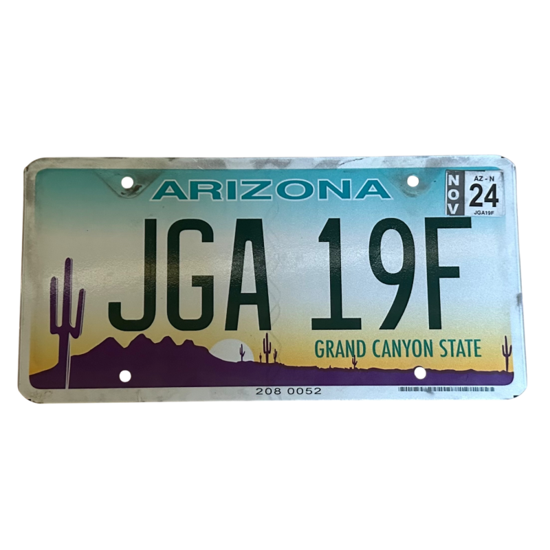 Arizonai rendszám
