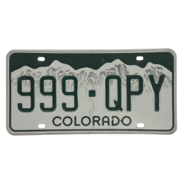 Colorado rendszám