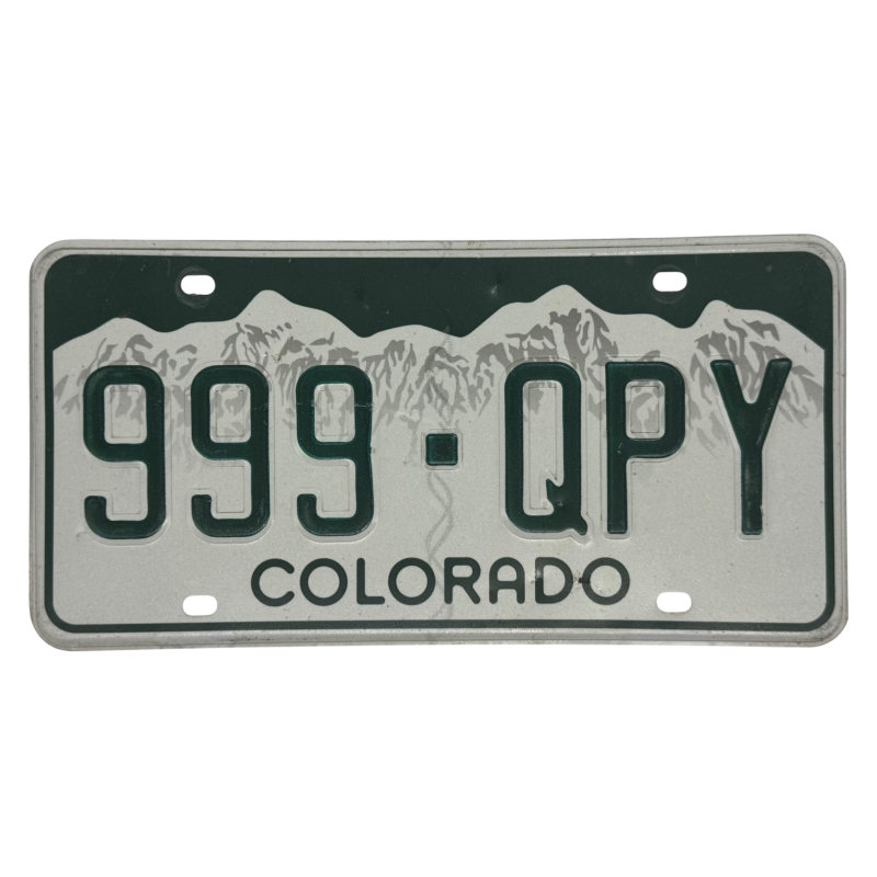 Colorado rendszám