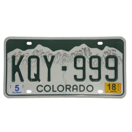Colorado rendszám