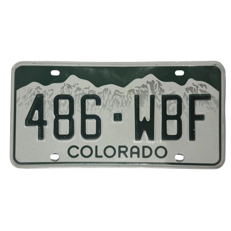 Colorado rendszám