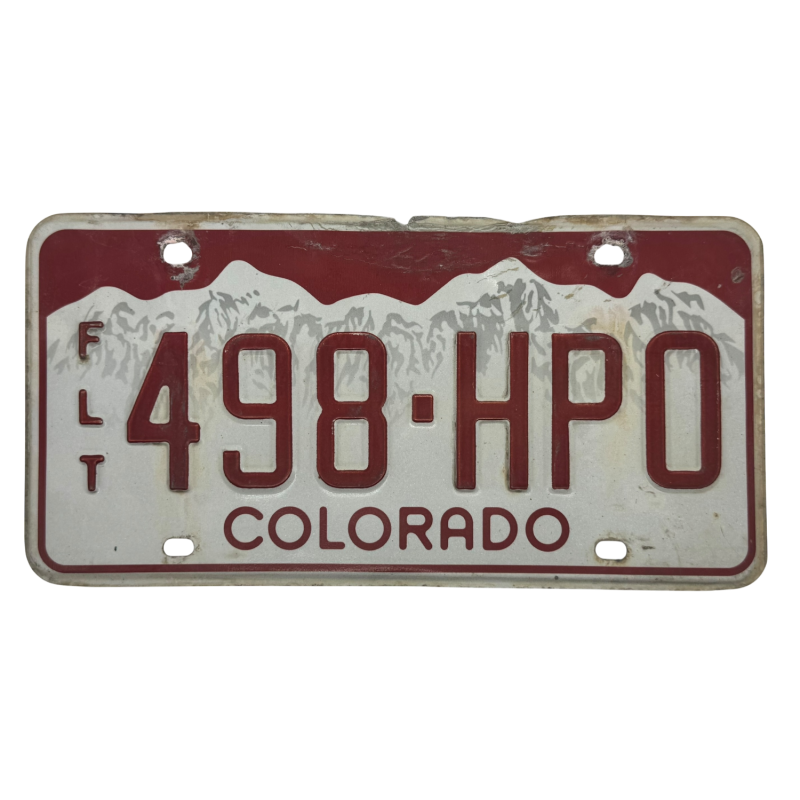 Colorado rendszám