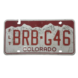 Colorado rendszám