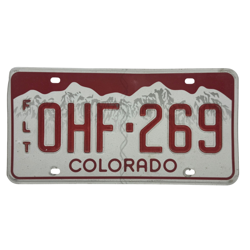 Colorado rendszám