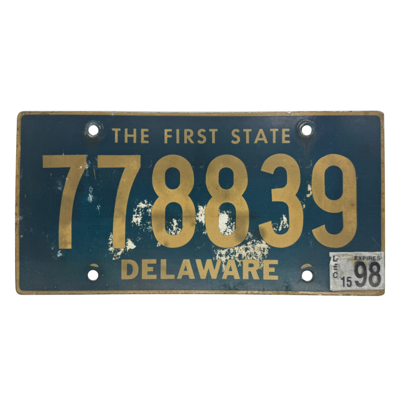 Delaware rendszám
