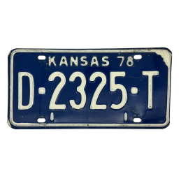 Kansas rendszám