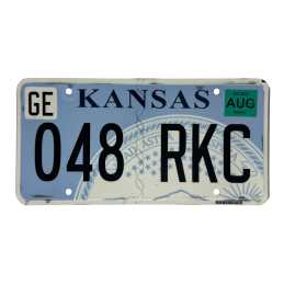 Kansas rendszám