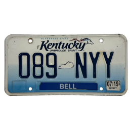 Kentucky rendszám