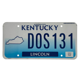 Kentucky rendszám