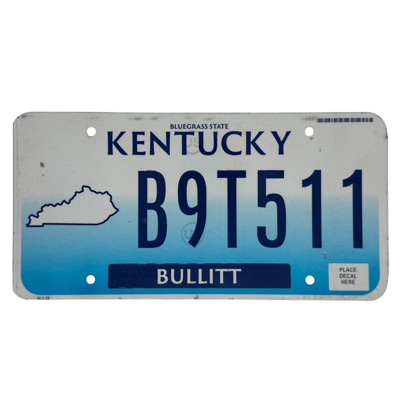 Kentucky rendszám