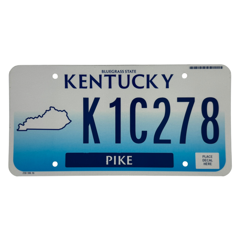Kentucky rendszám