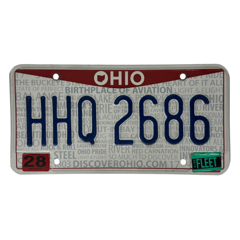 Ohio rendszám