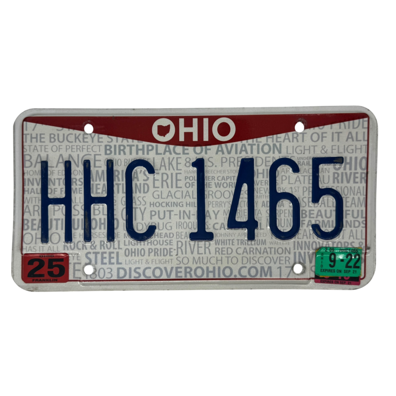 Ohio rendszám