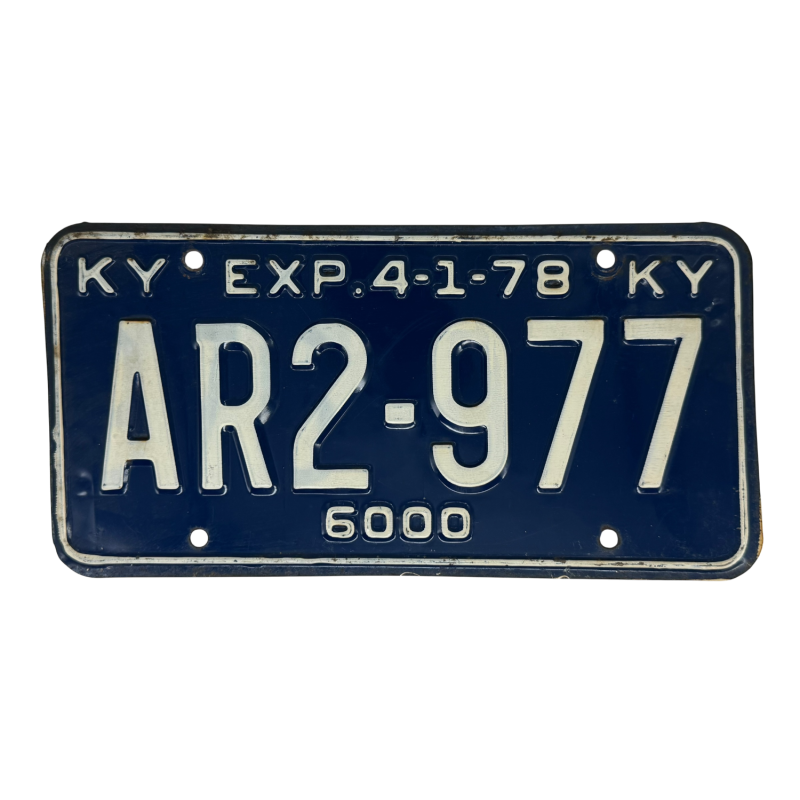Kentucky rendszám