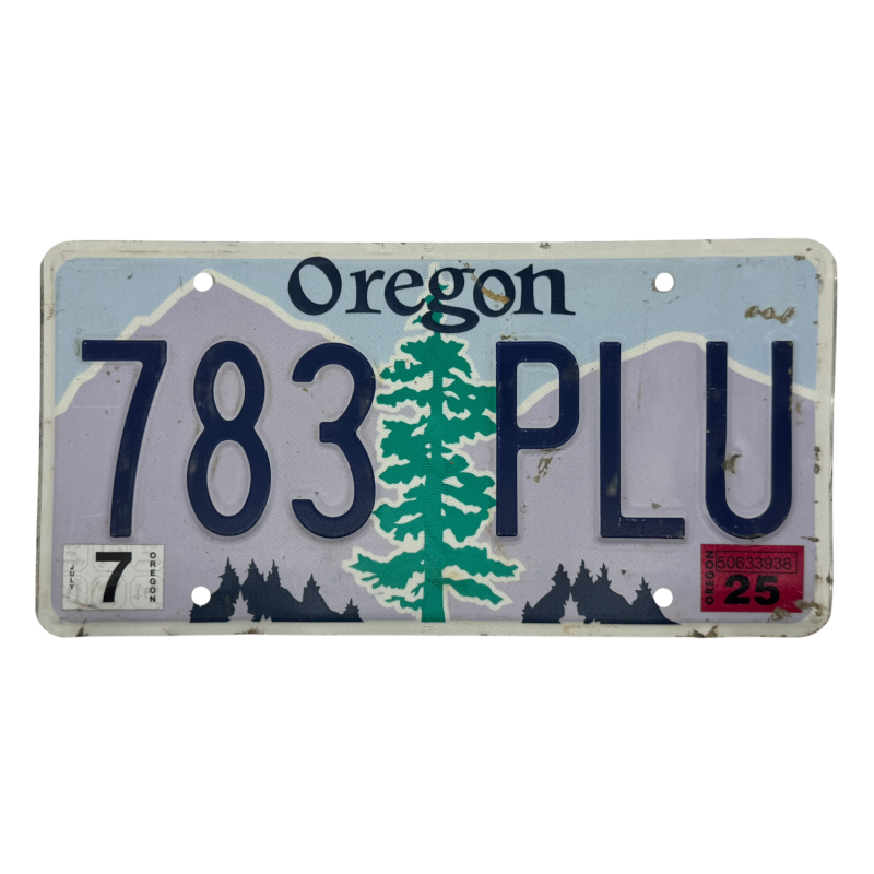 Oregon rendszám