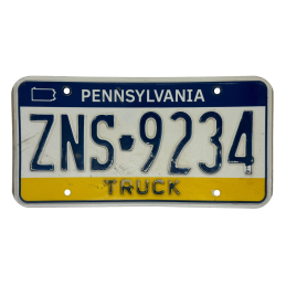 Pennsylvania rendszám