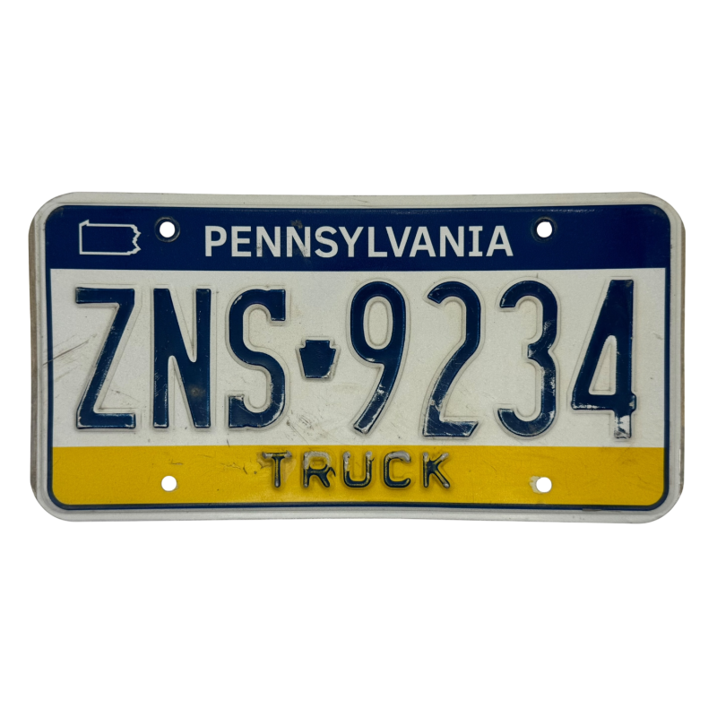 Pennsylvania rendszám