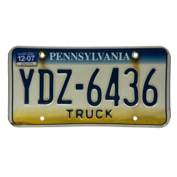 Pennsylvania rendszám