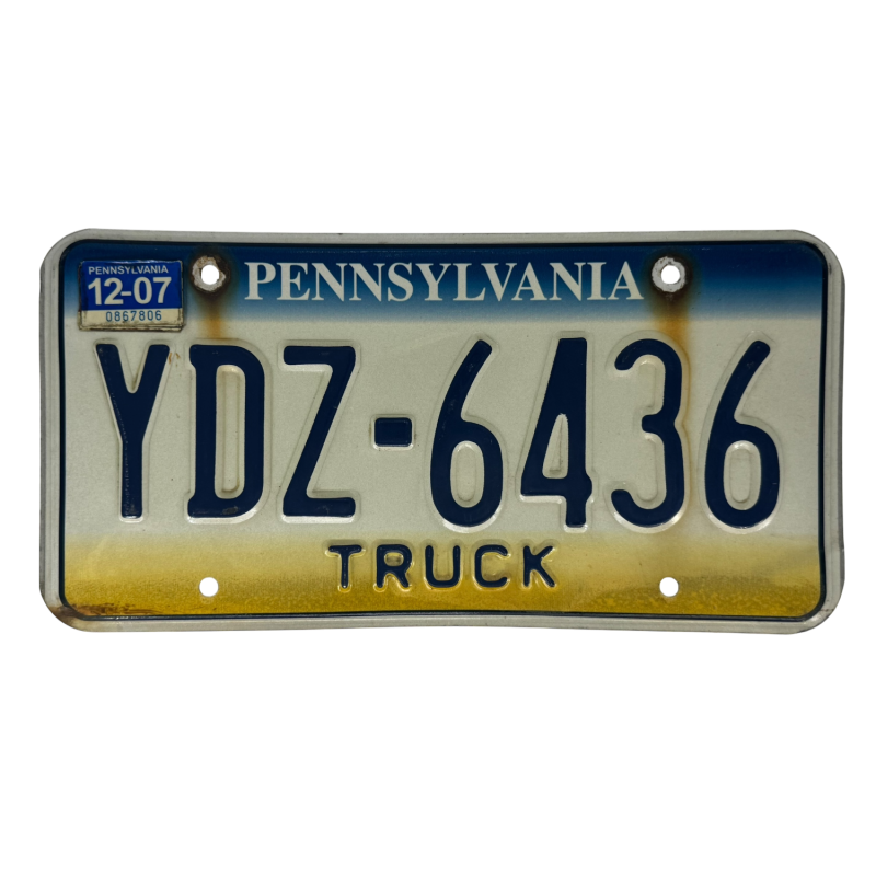 Pennsylvania rendszám