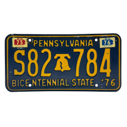 Pennsylvania rendszám