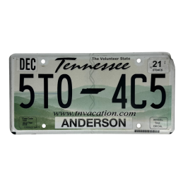 Tennessee rendszám