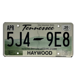 Tennessee rendszám