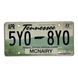 Tennessee rendszám