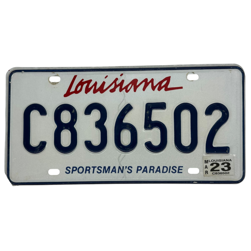 Louisiana rendszám Louisiana rendszám