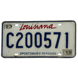 Louisiana rendszám