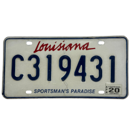 Louisiana rendszám