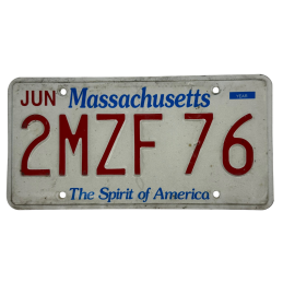 Massachusetts rendszám