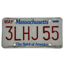 Massachusetts rendszám