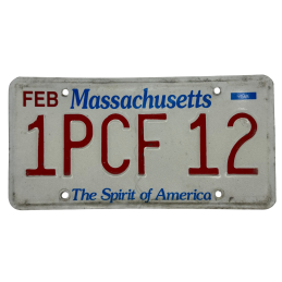 Massachusetts rendszám