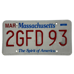 Massachusetts rendszám