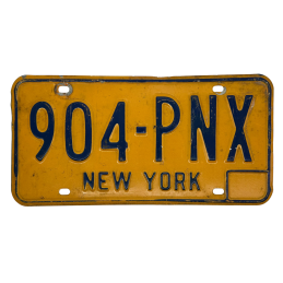 New York -i rendszám