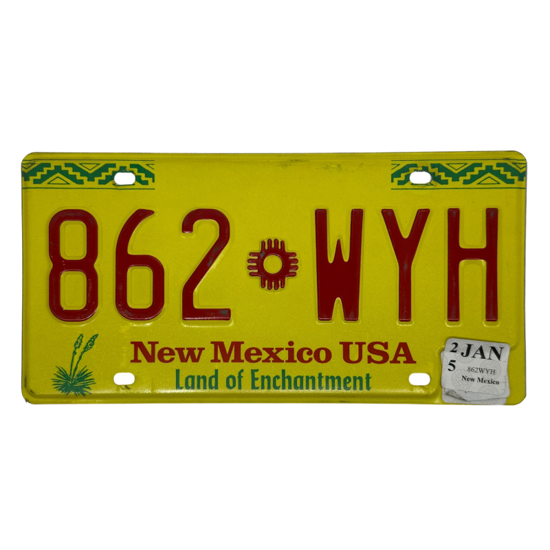 New Mexico rendszám New Mexico rendszám