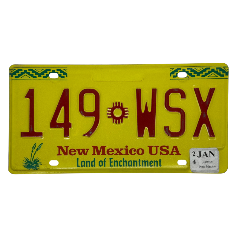 New Mexico rendszám New Mexico rendszám