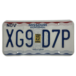 Missouri rendszám