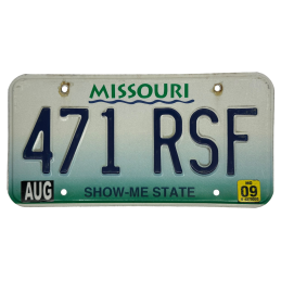 Missouri rendszám