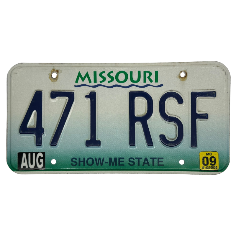 Missouri rendszám
