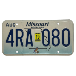 Missouri rendszám
