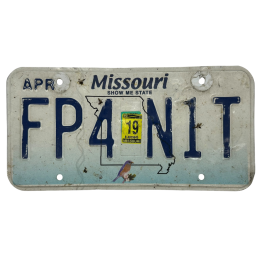 Missouri rendszám