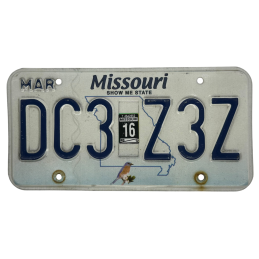 Missouri rendszám