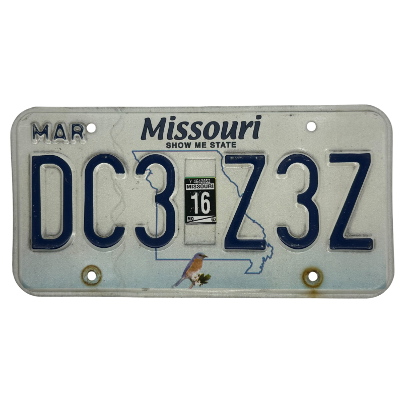 Missouri rendszám