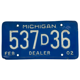 Michigan rendszám