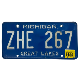 Michigan rendszám