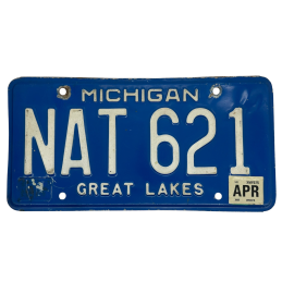 Michigan rendszám