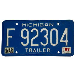 Michigan rendszám