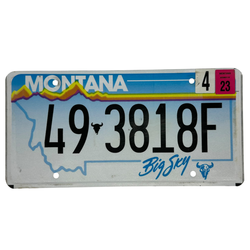 Montana rendszám Montana rendszám