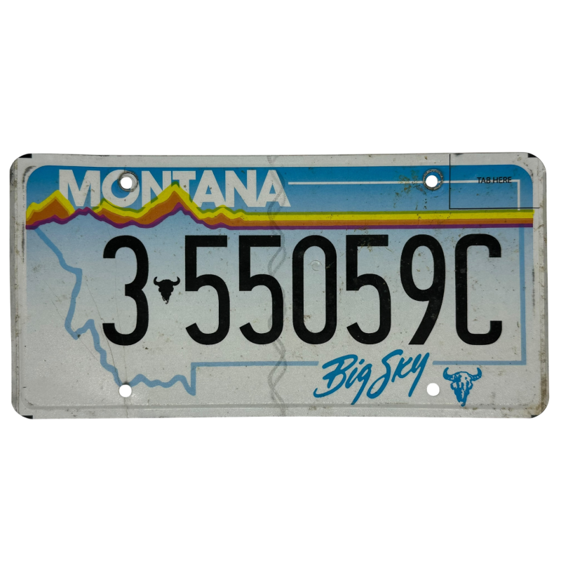 Montana rendszám Montana rendszám